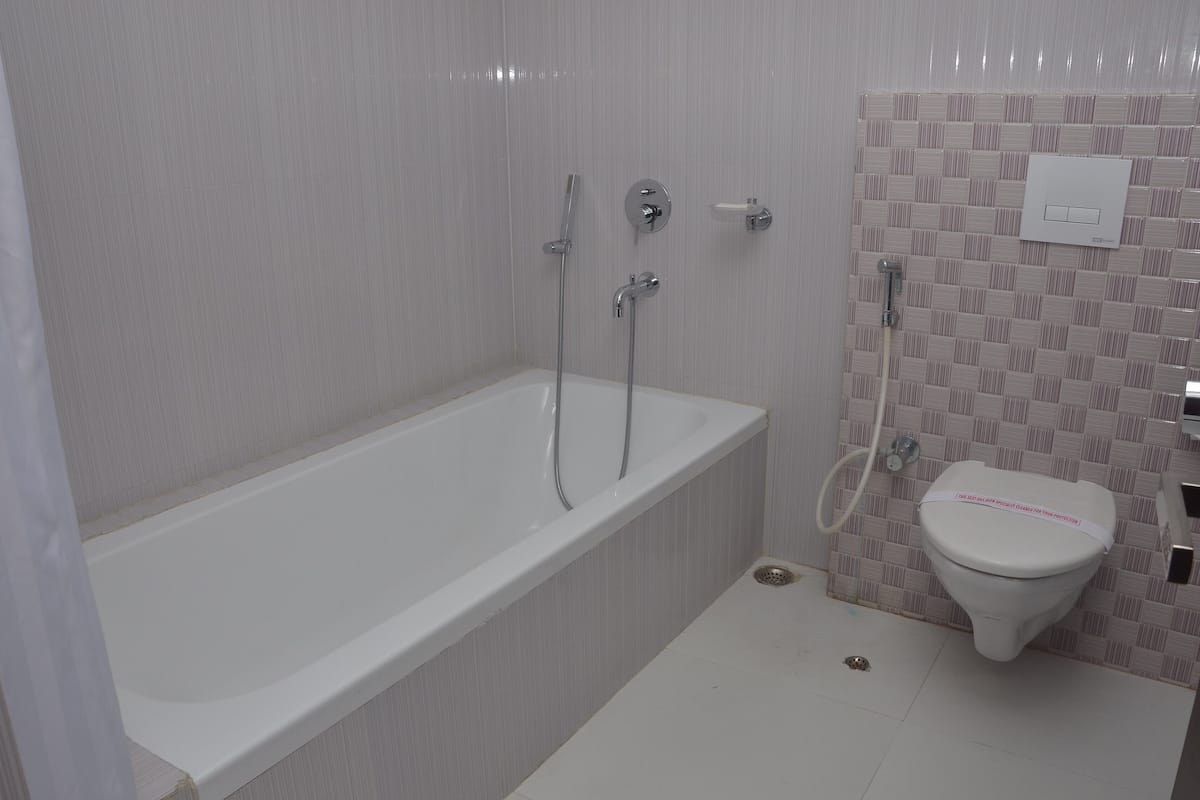 premium room | bathroom | shower, rainfall showerhead, designer toiletries, hair dryer