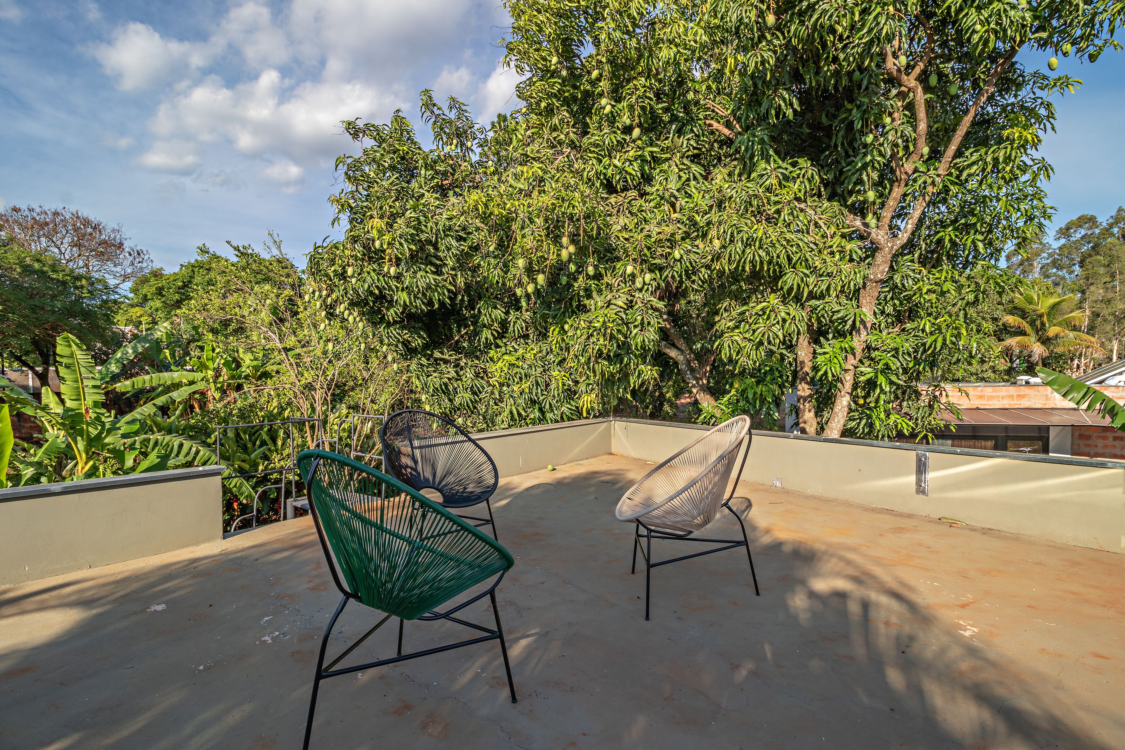 Bangalô design, 1 quarto, acessível, vista para o jardim | Terraço/pátio