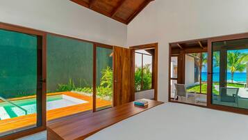 Suite estudio, 1 cama King size, para no fumadores, frente al océano | 1 habitación y ropa de cama de alta calidad