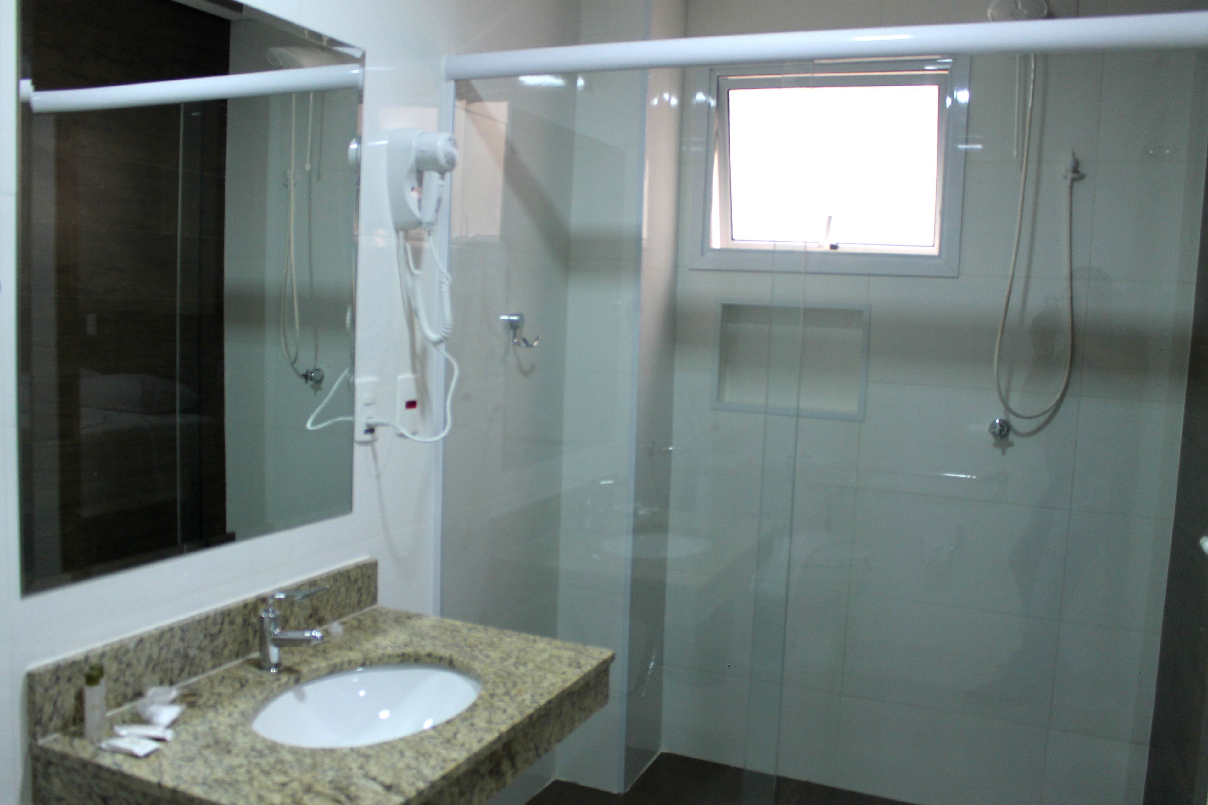 shower, rainfall showerhead, hair dryer, bidet