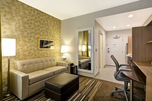 In-room safe, desk, laptop workspace, blackout drapes