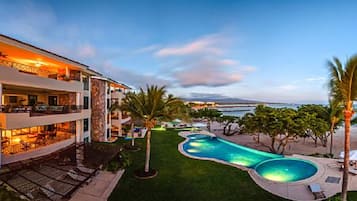 Piscine extérieure, piscine chauffée