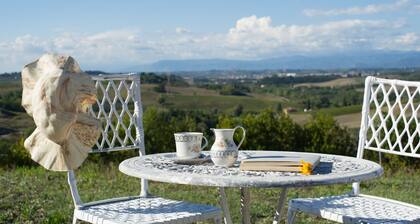 Charming apartment in country house with shared pool garden with stunning views