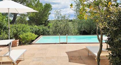 Charming apartment in country house with shared pool garden with stunning views