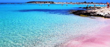 Una playa cerca, sillas reclinables de playa