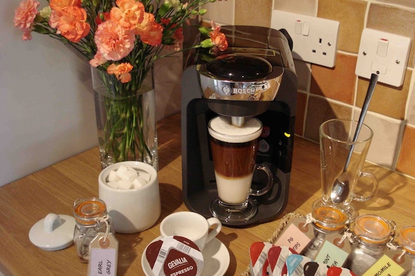 ... tall fridge freezer and Tassimo machine