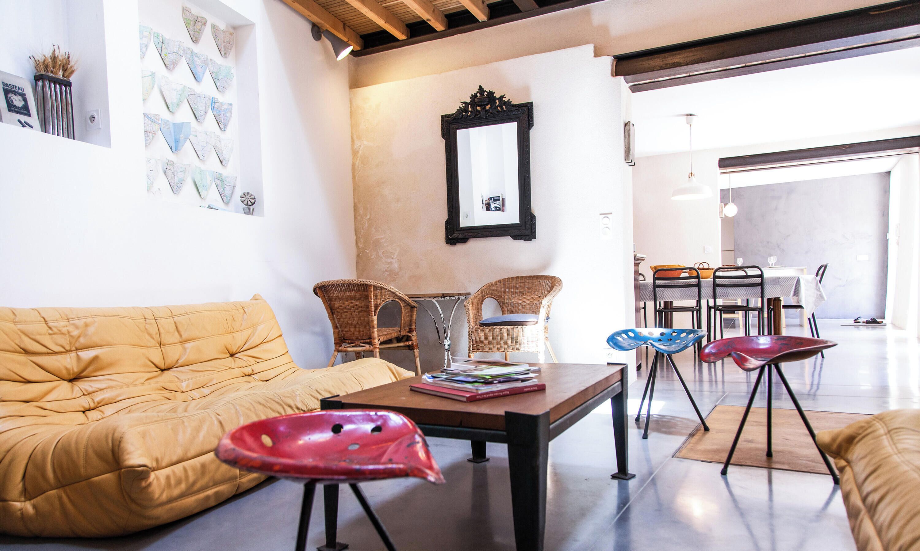 Main house ground floor with lounge, dinning room and kitchen