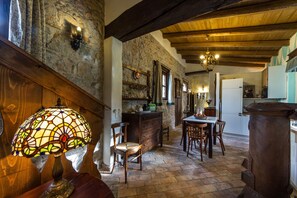 Dining - R. Ancient home with garden in a castle, near sea, between Trieste and Venice (Strassoldo UD)