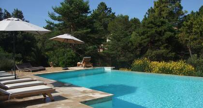 Villa Verdi D apartamento con aire acondicionado con terraza y piscina jardín privado