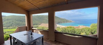 Tizzano Villa with stunning sea views, just steps from the beach.