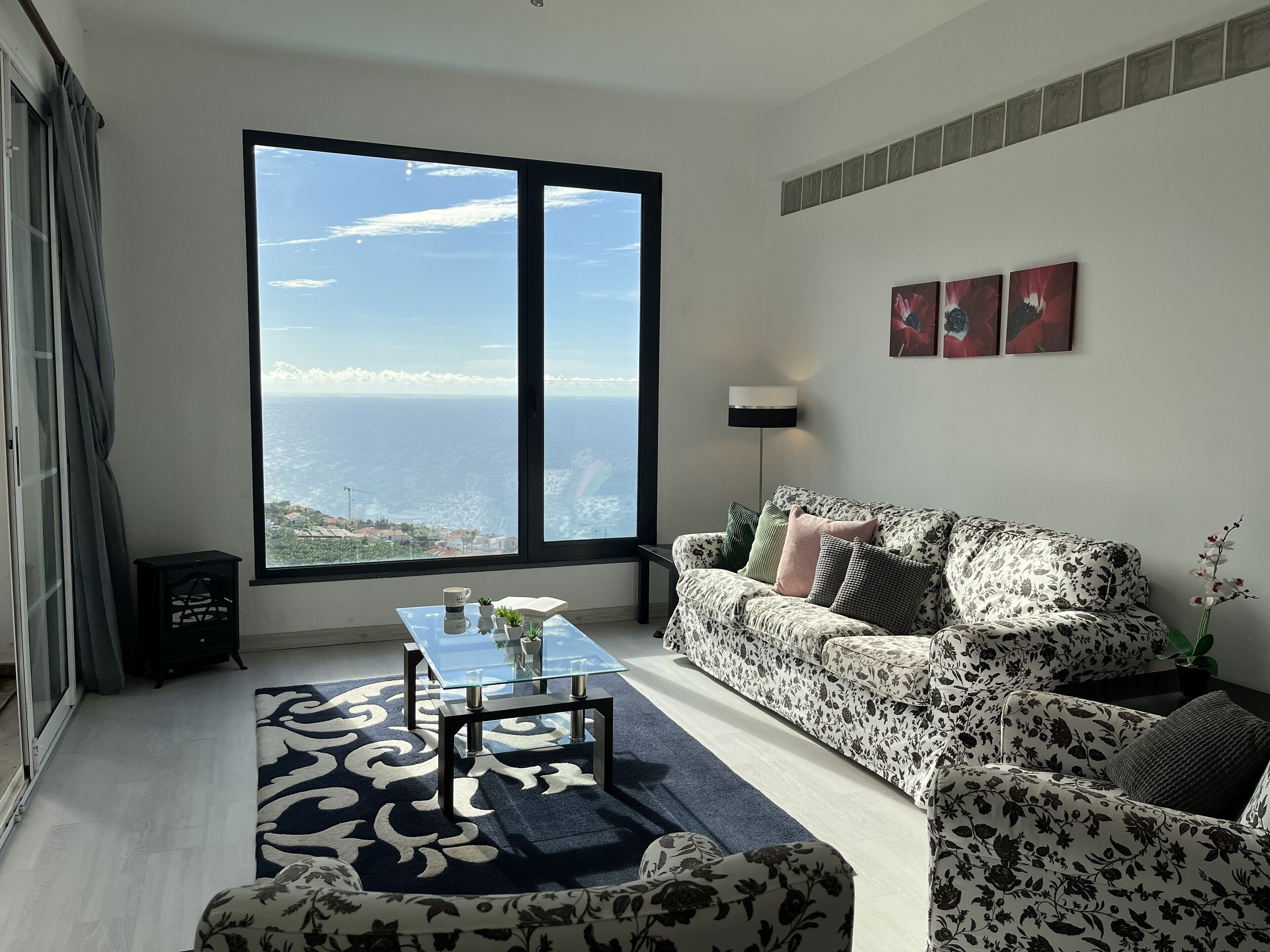 智能电视、壁炉、书