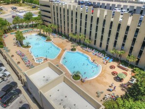 Piscine extérieure, piscine chauffée