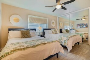 2 chambres, fer et planche à repasser, Internet, draps fournis