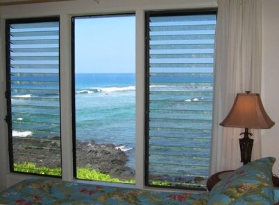 Beautiful Ocean/Beachfront Property and A Private Back Yard!  AC in both BDRMS!