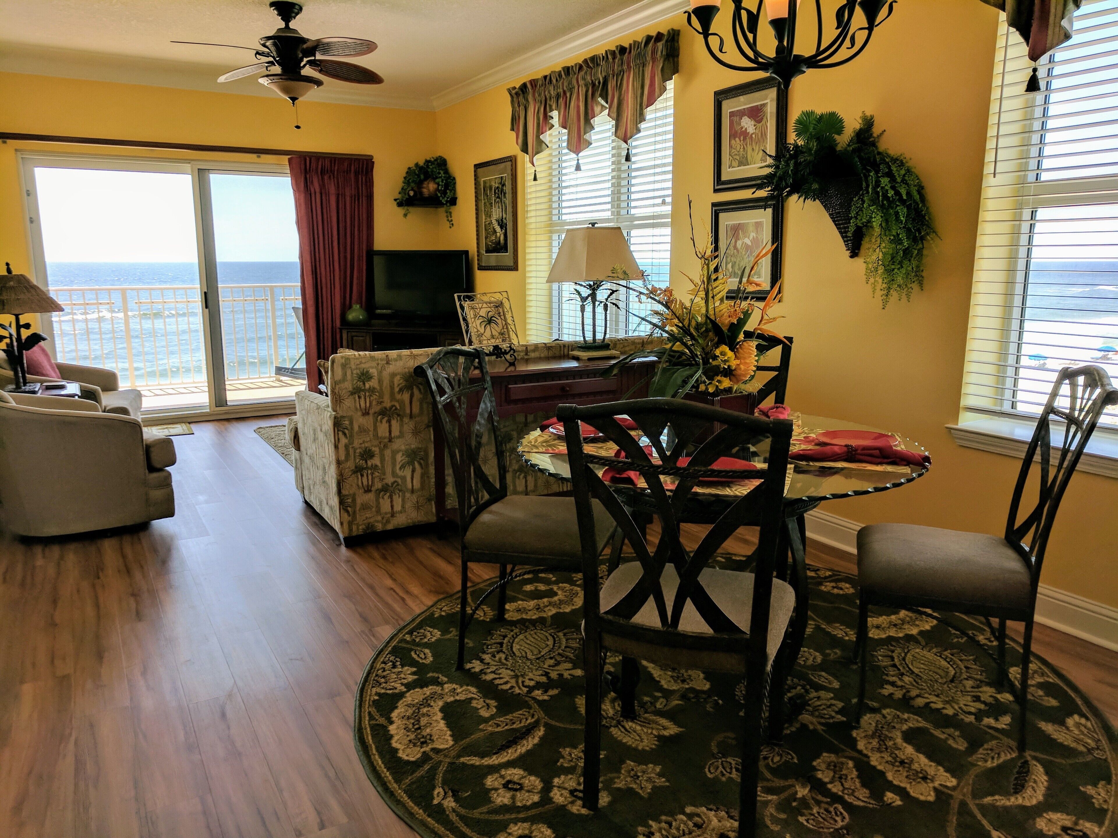 TV, DVD player, table football, stereo