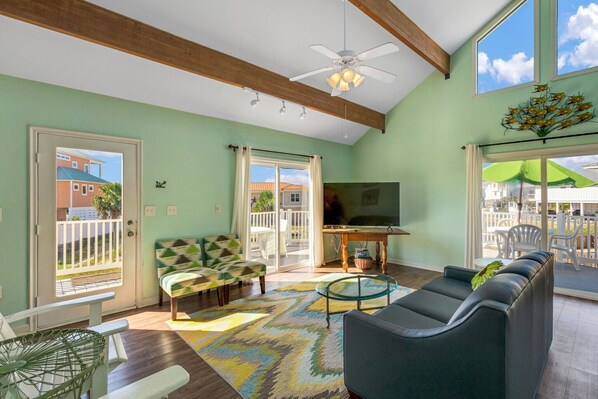 Smart TV, books, offices