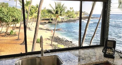 2BR / 2BA Kona Reef Ocean & White Sand Beach de chaque pièce