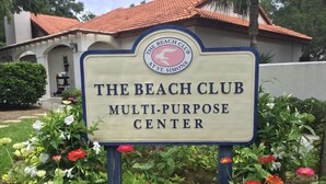 A sign for The Beach Club Multi-Purpose Center. - St. Simons Island Beach Club Condo #126 (St. Simons Island)