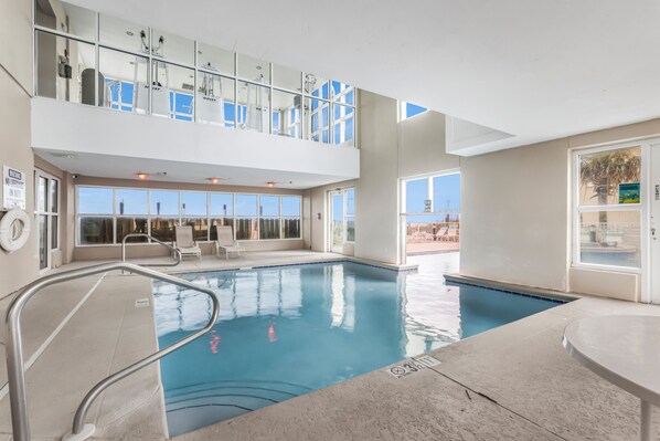 Indoor pool, outdoor pool