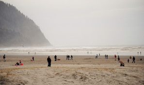 Vlak bij het strand