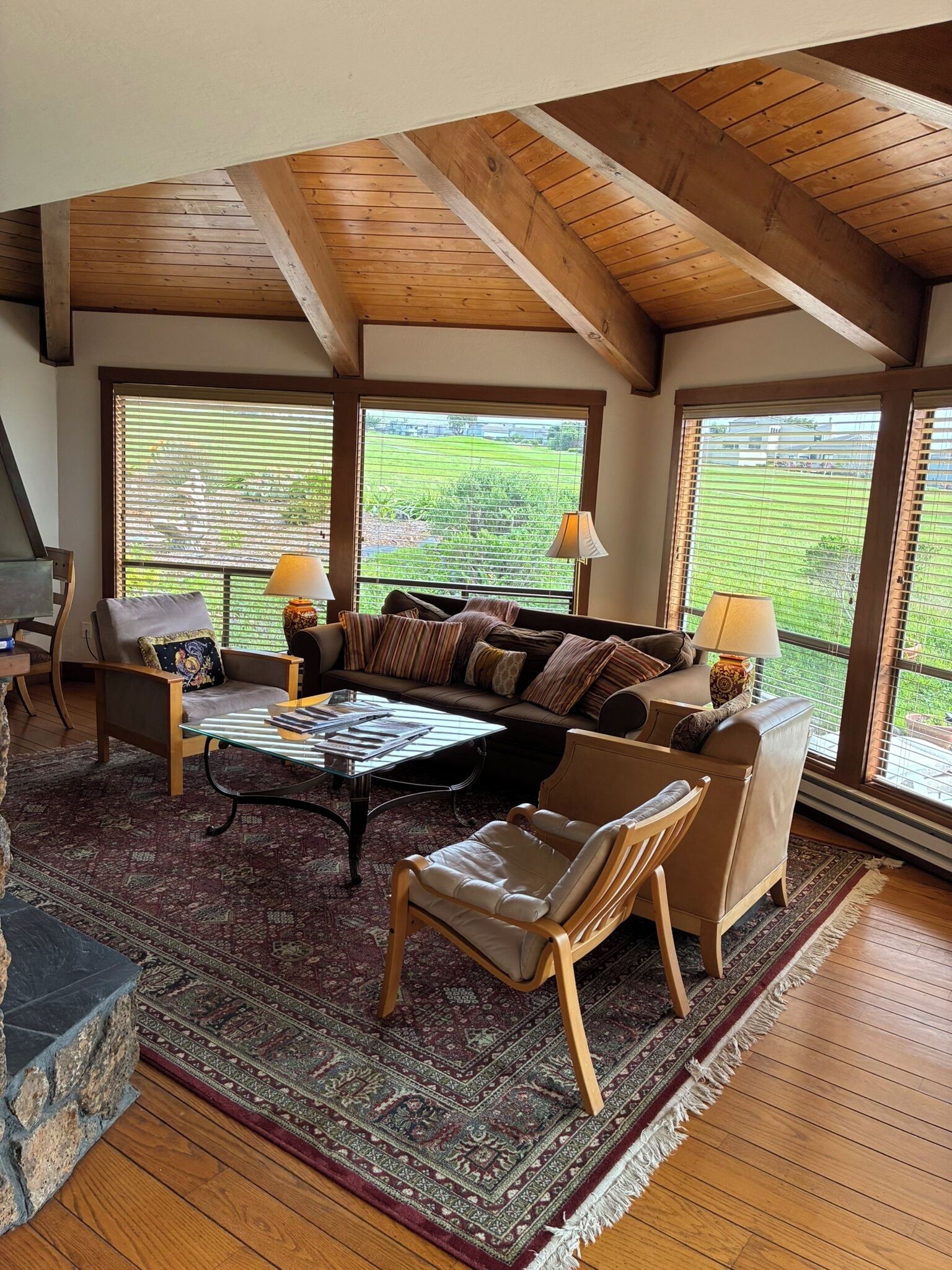 智能电视、壁炉、DVD 播放器、书