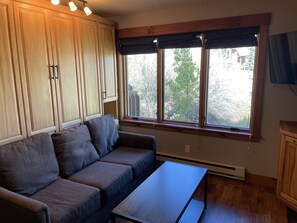 TV, fireplace, stereo