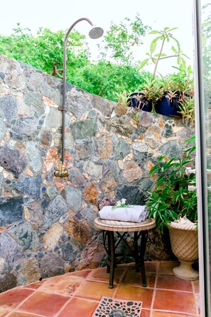 Property grounds -  House of Open Arms Cottage: AC, White Water Views,Romantic, Private,! (St John)
