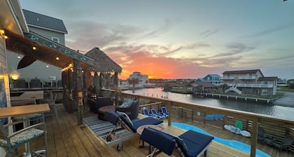 Canalfront & Océan dégagé, Animaux admis, Piscine, Dock, bar tiki, rampe