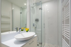 Shower, hair dryer