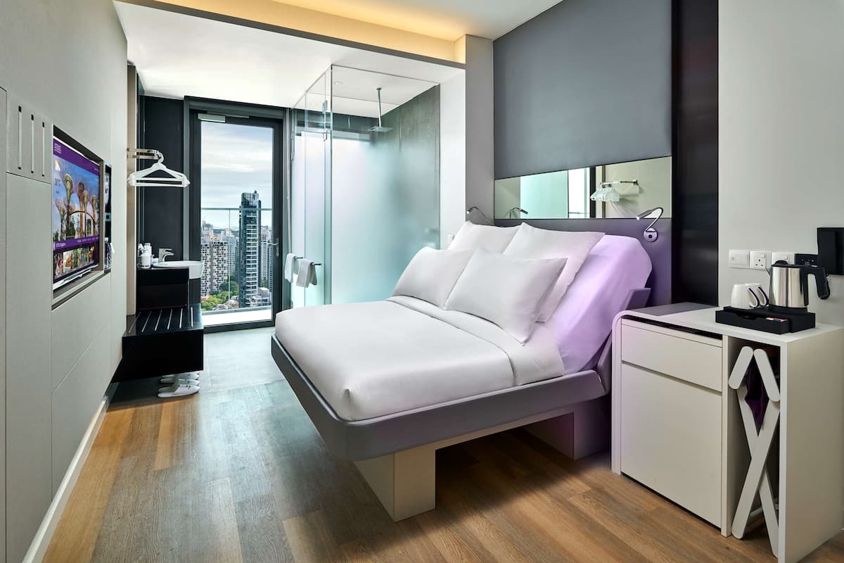 1 Schlafzimmer, hochwertige Bettwaren, Zimmersafe, Verdunkelungsvorhänge