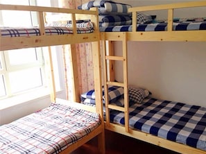 Bed in 4-Bed Male Dormitory Room | Free WiFi