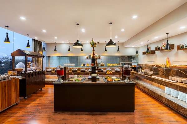 Daily buffet breakfast for a fee
