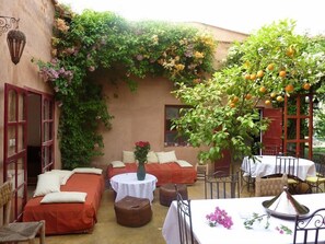 Lunch and dinner served, Moroccan cuisine