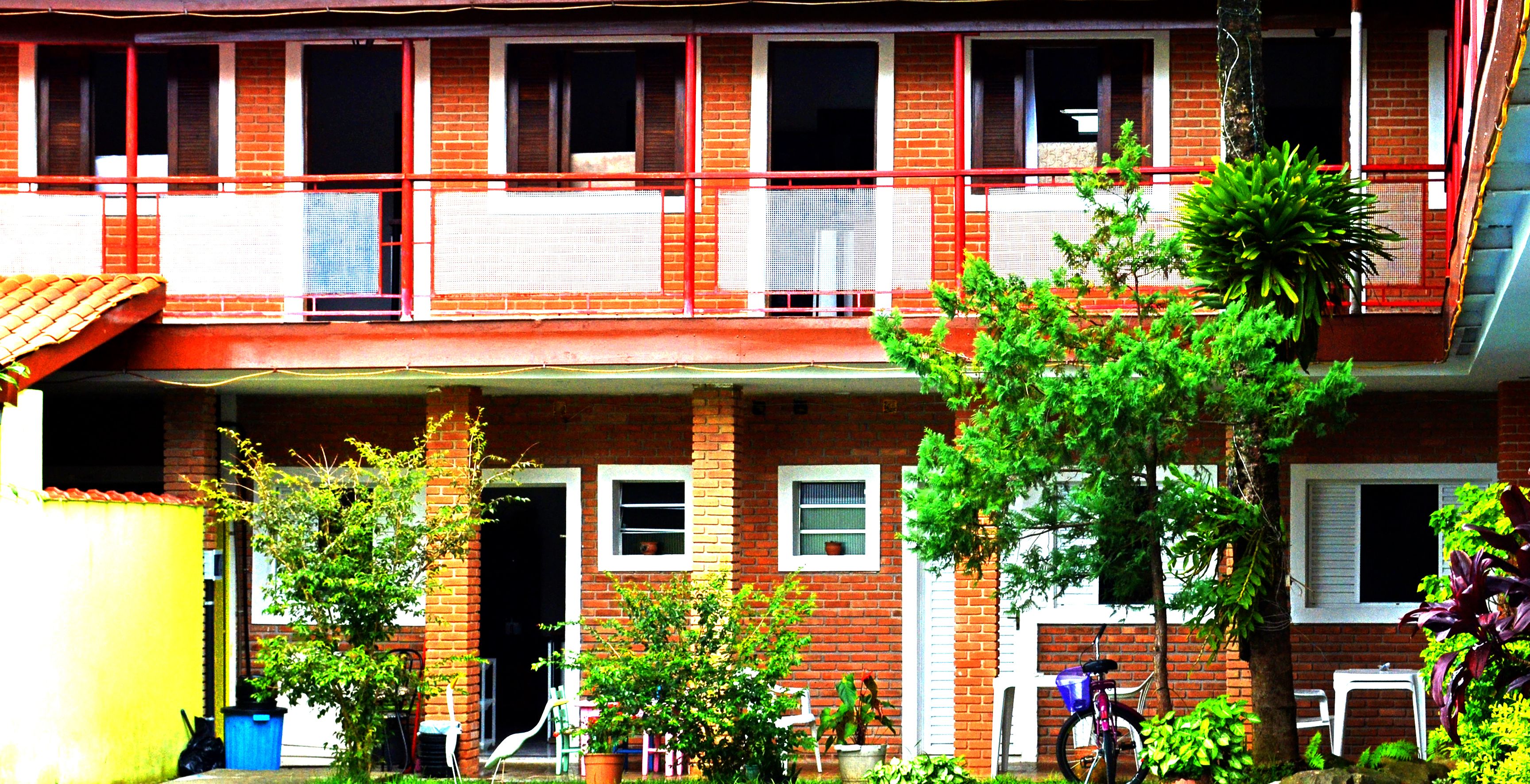 Majoituspaikan sisäänkäynti