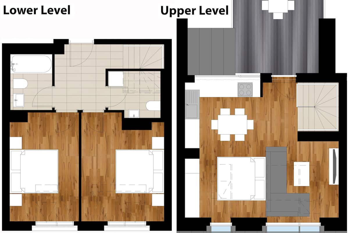 Cobertura, 2 quartos | Planta do andar