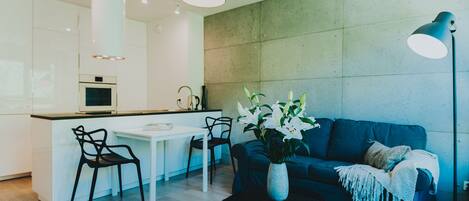 公寓, 1 間臥室 | 客廳 | 平面電視