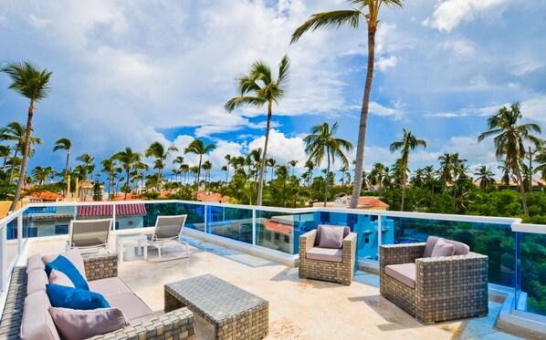 Penthouse Condo | Terrace/patio - The Sanctuary at Los Corales (Punta Cana)