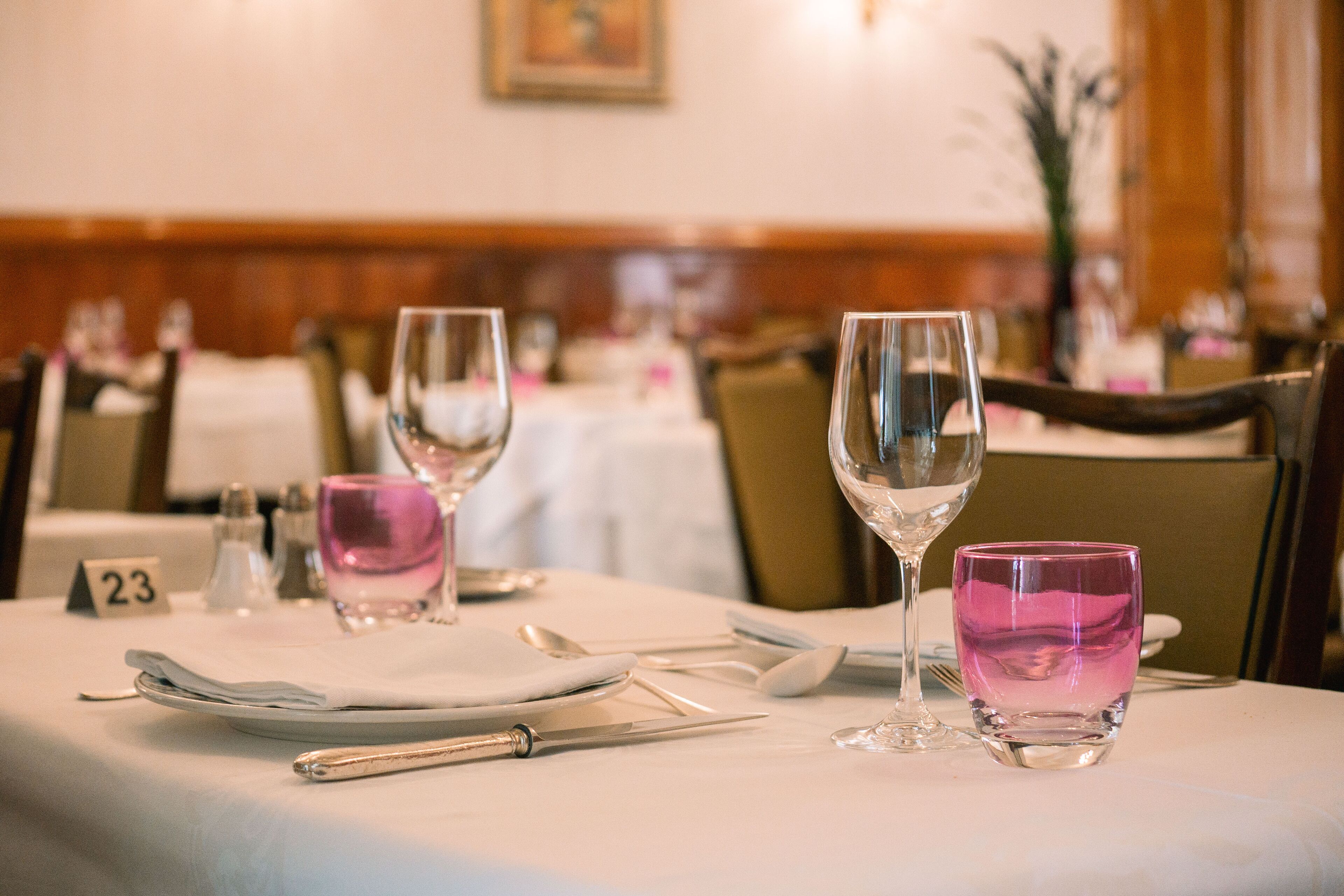 dinner served, regional cuisine, garden views