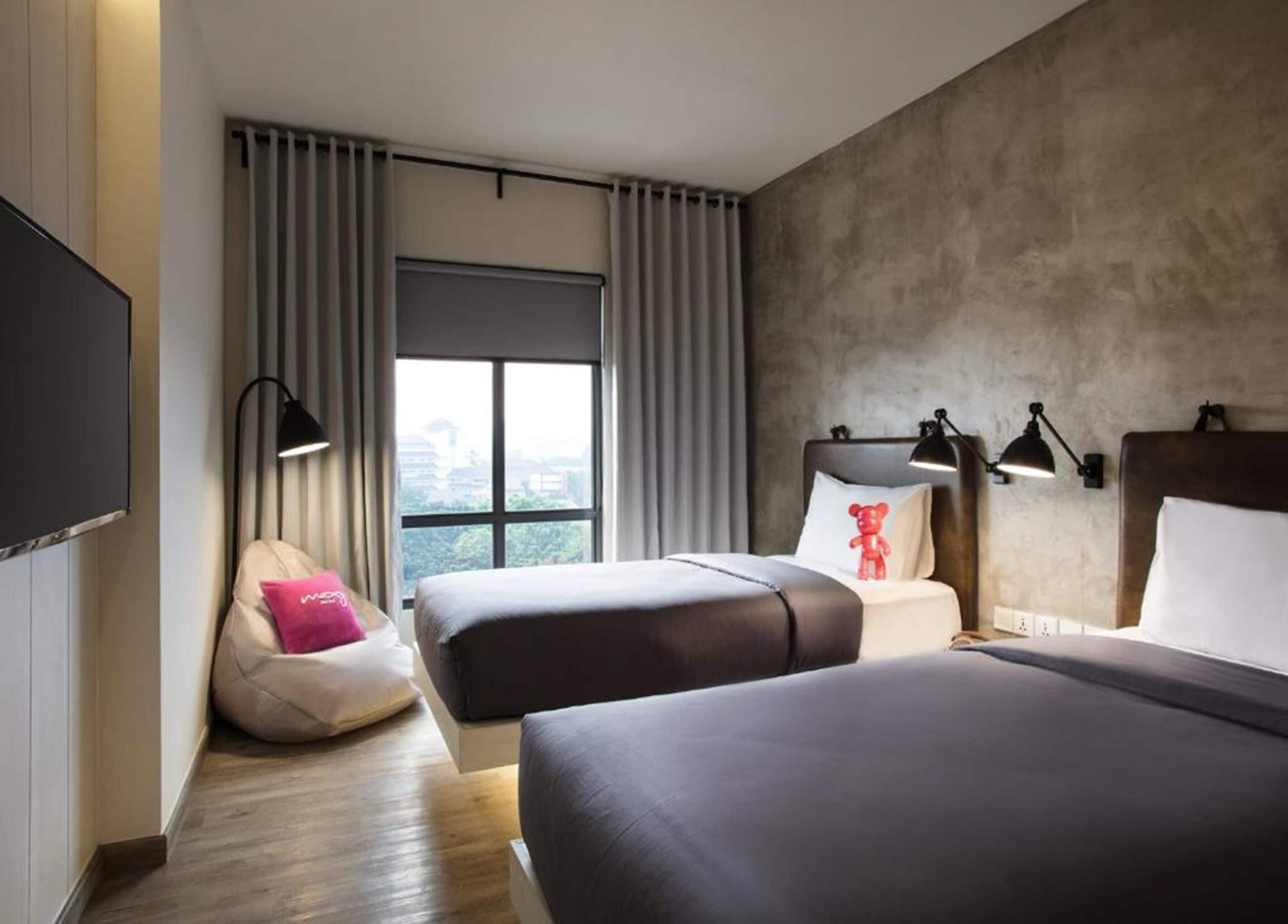 room, 2 single beds, non smoking, city view | 1 bedroom, pillow-top beds, in-room safe, desk