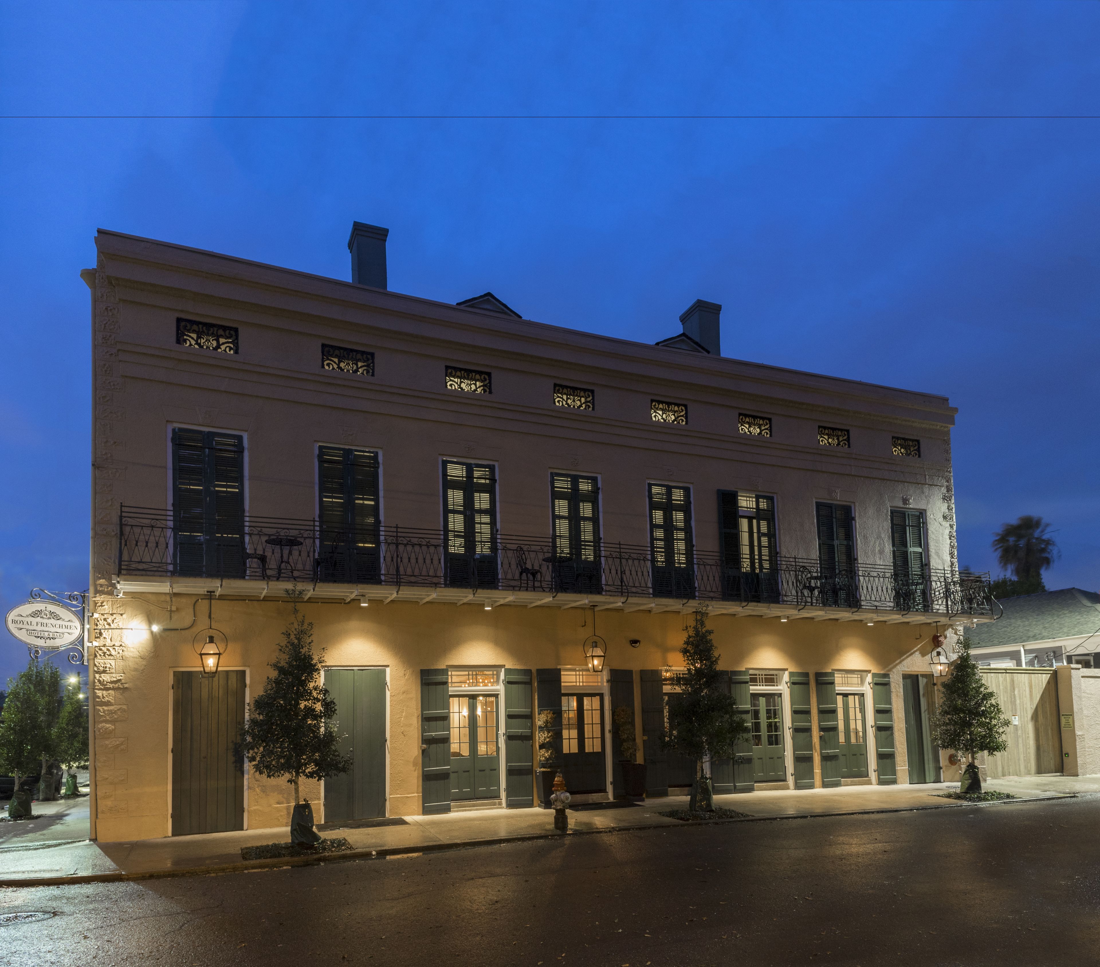 front of property – evening/night