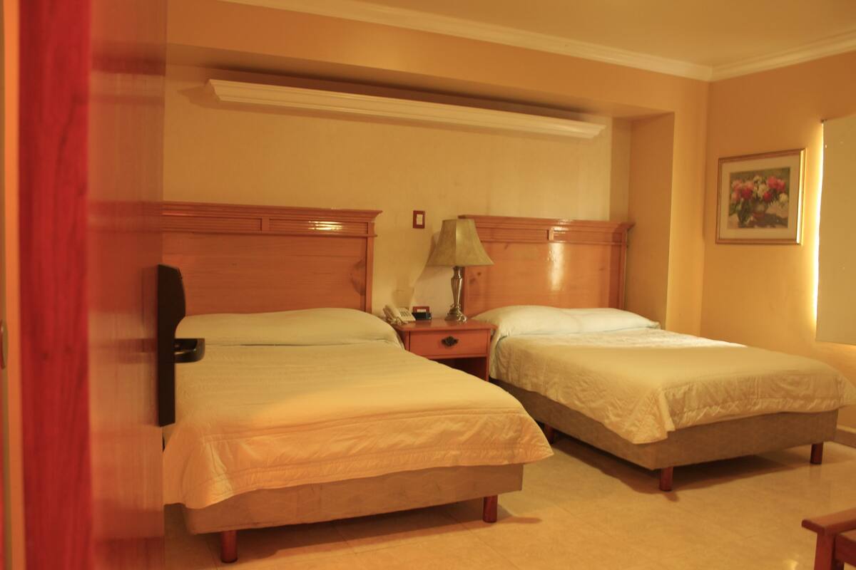 Suite, 2 Double Beds | Desk, iron/ironing board, free WiFi