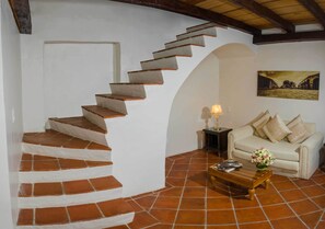 Junior Suite, 1 Queen Bed | Living area | 32-inch LCD TV with cable channels, TV - Las Magdalenas Hotel Boutique (Xico)