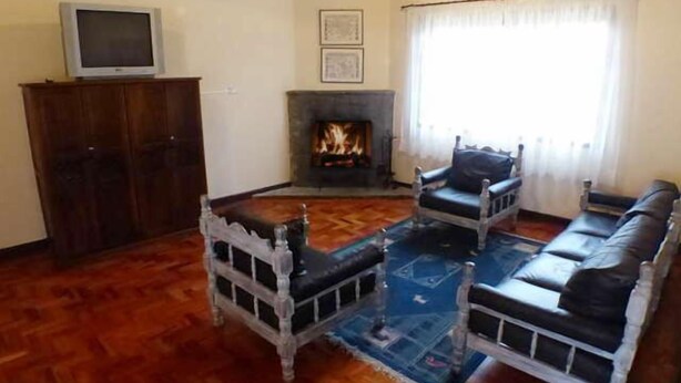 Chalet, perapian | Ruang keluarga