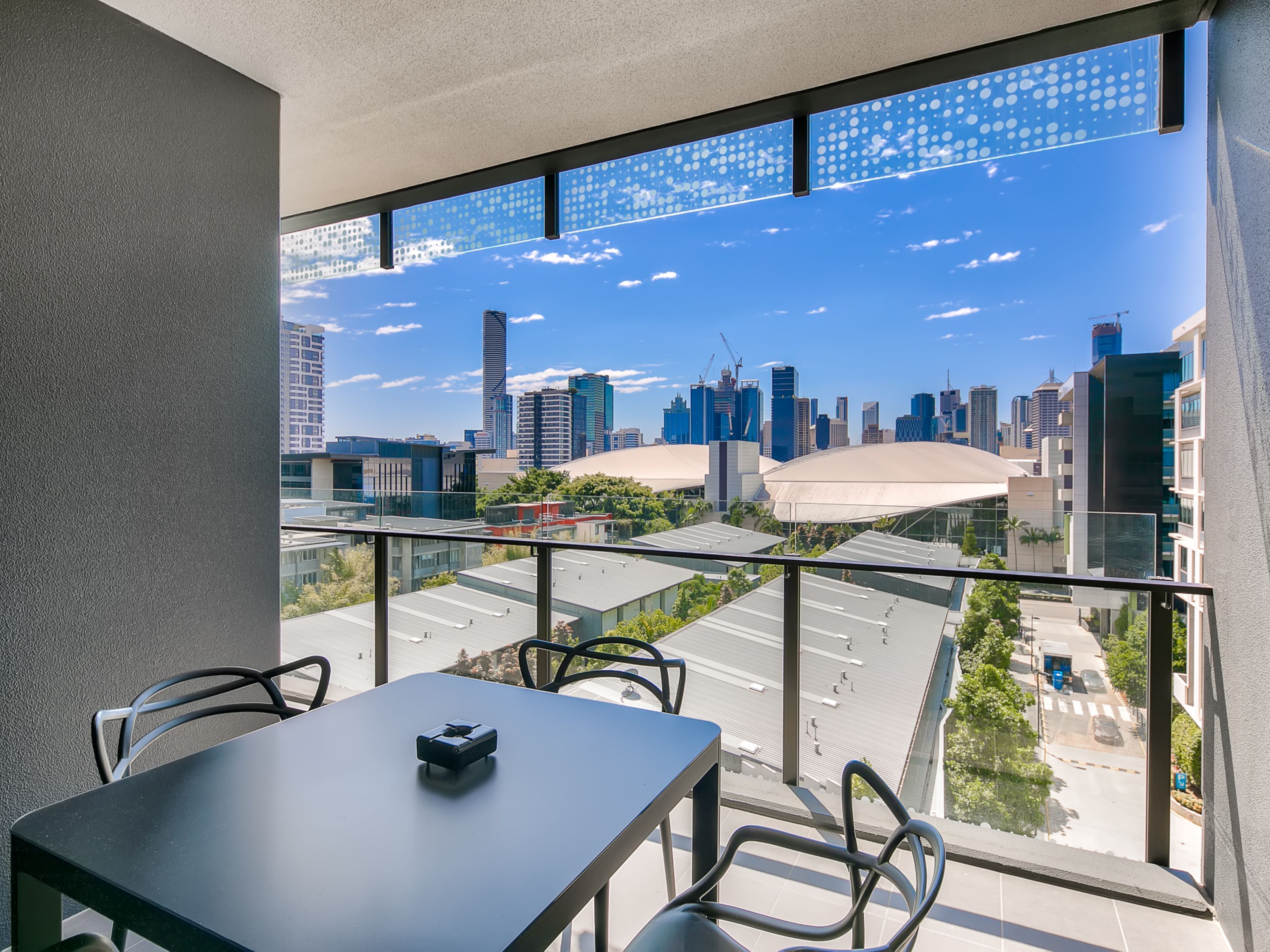 1 Bedroom Apartment with City View | Premium bedding, individually decorated, desk, iron/ironing board