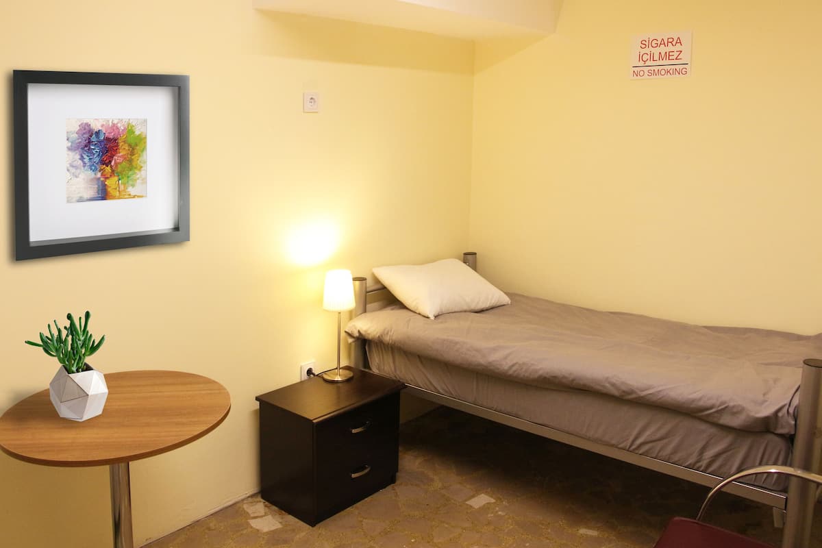 Premium bedding, desk, iron/ironing board (on request), free WiFi