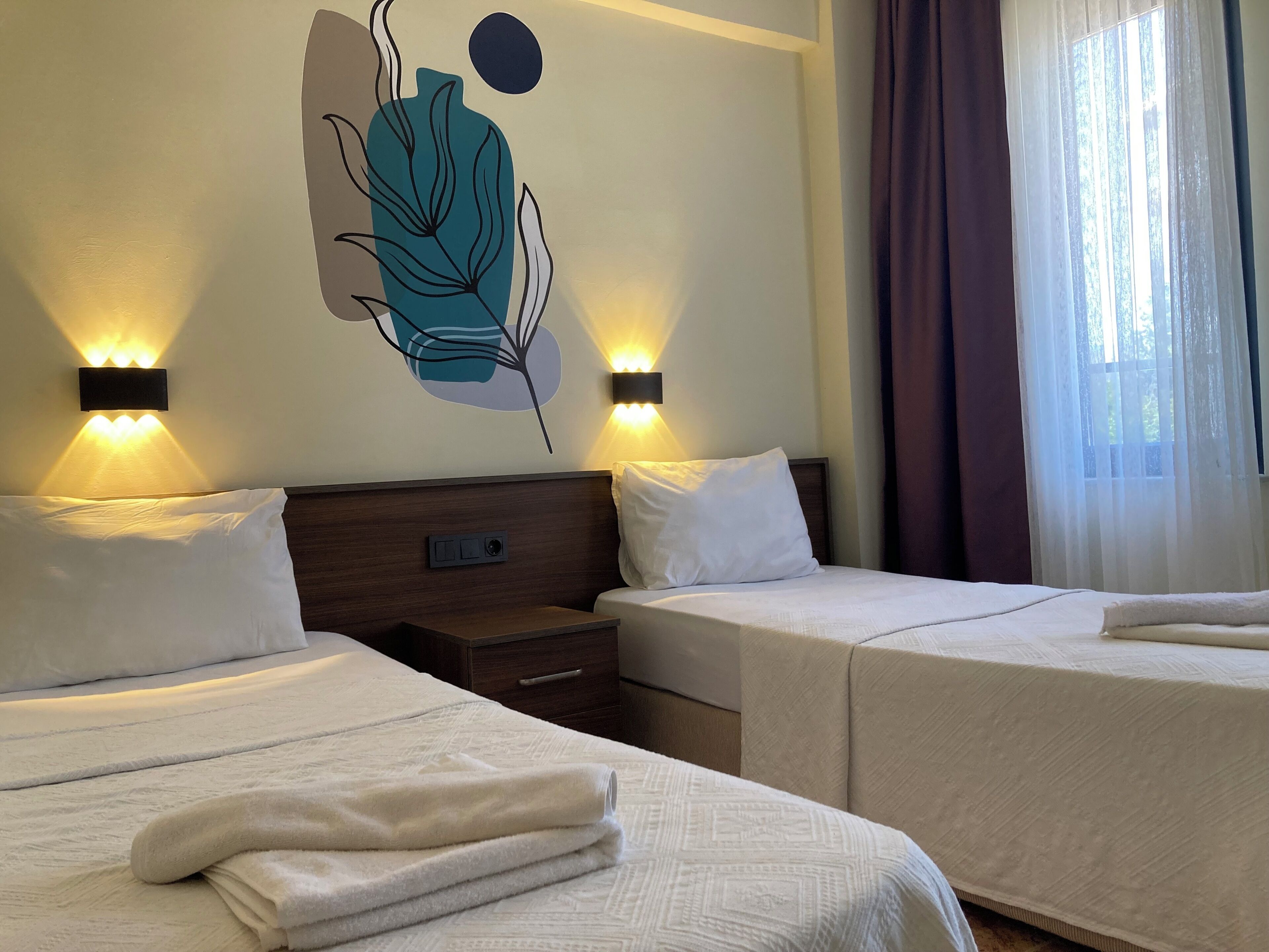 Economy Twin Room, Mountain View | Premium bedding, minibar, free WiFi, bed sheets