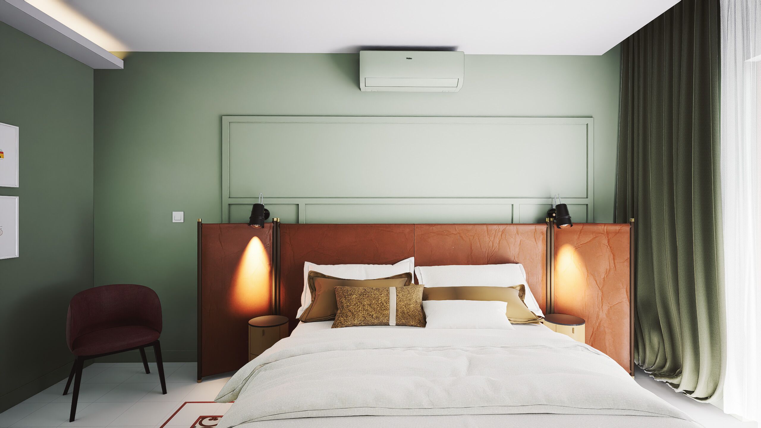 Chambre Deluxe, 1 très grand lit, non-fumeur, balcon