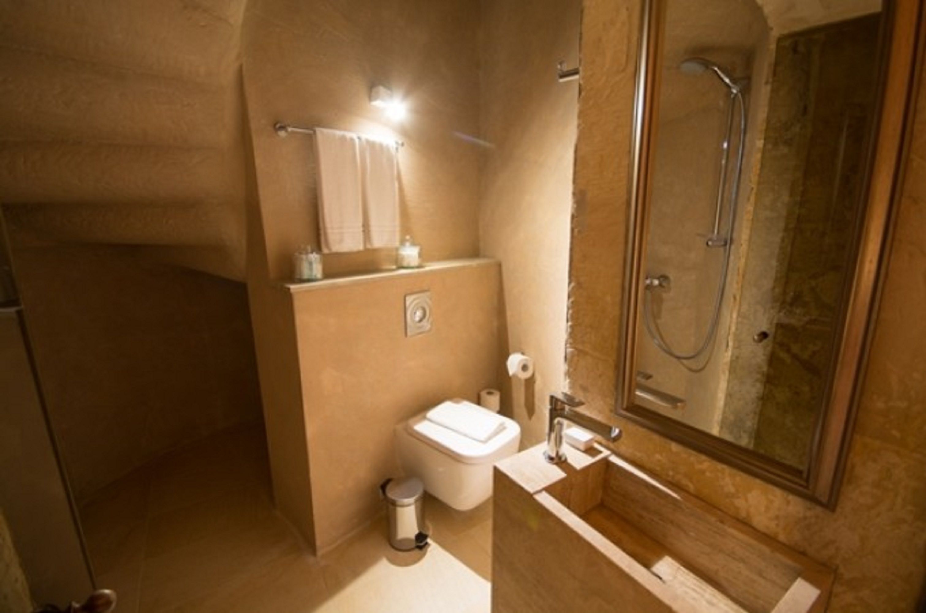 economy room, 1 queen bed | bathroom | shower, free toiletries, hair dryer, slippers