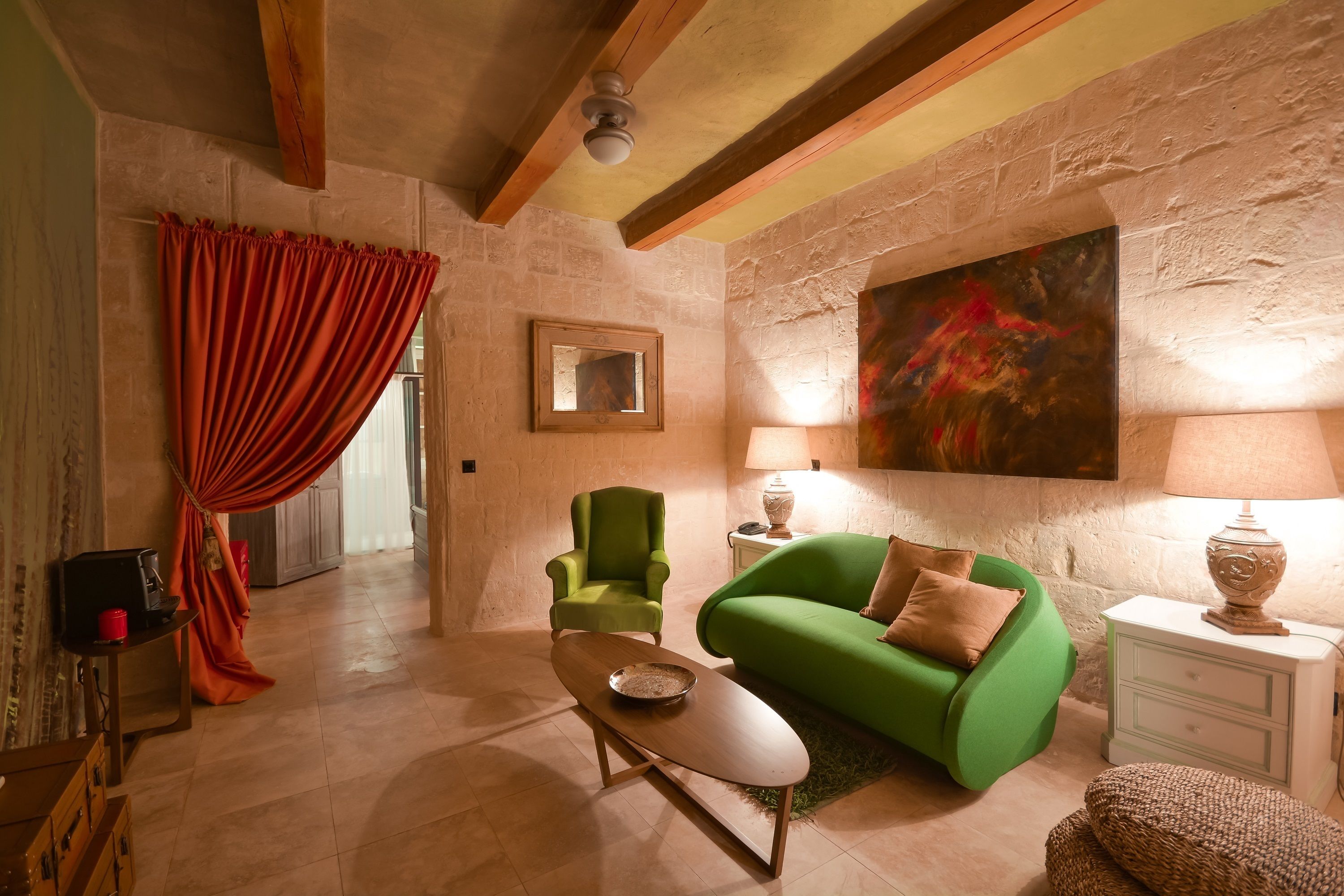 junior suite | living area | 32-inch lcd tv with satellite channels, tv