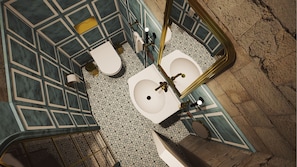 Chambre Deluxe, 1 très grand lit, non-fumeur | Salle de bain